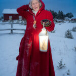 Meet Mrs. Santa Claus Finland at the Whitefish Market of Hailuoto