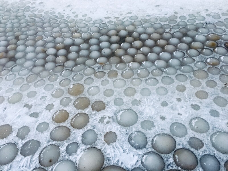 Mysterious ice balls