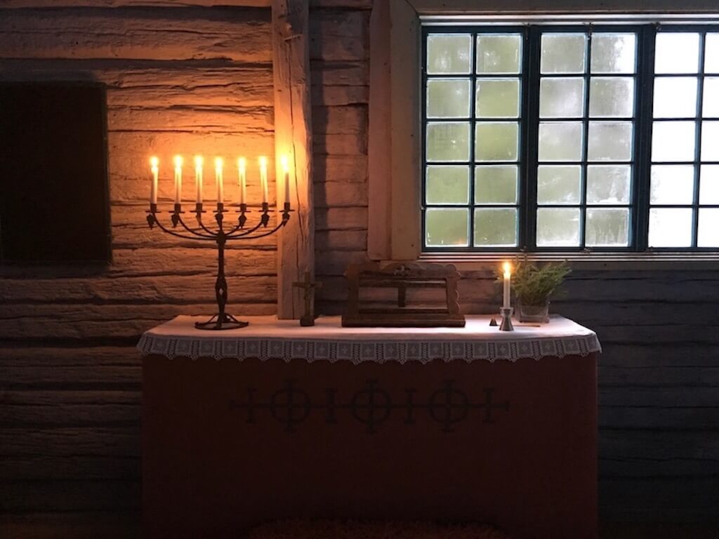 Turkansaari Village Museum Church is a part is from the year 1694. Many people want to go to the Christmas ceremony to old churches in Finland to feel the generations lives through decades.